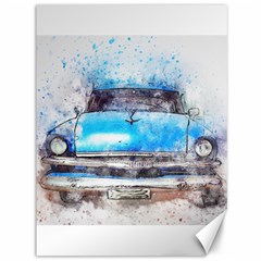 Car Old Car Art Abstract Canvas 36  X 48   by Celenk