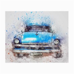 Car Old Car Art Abstract Small Glasses Cloth (2-side) by Celenk