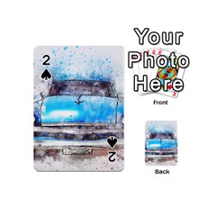 Car Old Car Art Abstract Playing Cards 54 (mini)  by Celenk