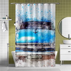 Car Old Car Art Abstract Shower Curtain 48  X 72  (small)  by Celenk