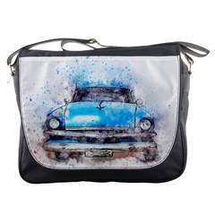 Car Old Car Art Abstract Messenger Bags by Celenk