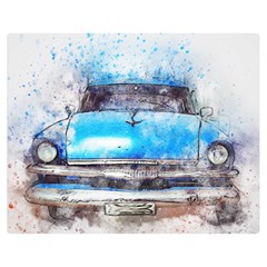 Car Old Car Art Abstract Double Sided Flano Blanket (medium)  by Celenk