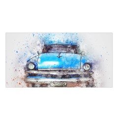 Car Old Car Art Abstract Satin Shawl by Celenk