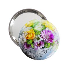 Flowers Vase Art Abstract Nature 2 25  Handbag Mirrors by Celenk