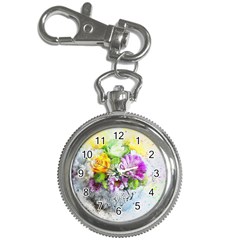 Flowers Vase Art Abstract Nature Key Chain Watches by Celenk