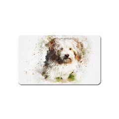 Dog Animal Pet Art Abstract Magnet (name Card) by Celenk