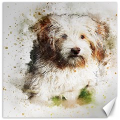 Dog Animal Pet Art Abstract Canvas 12  X 12   by Celenk