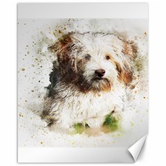 Dog Animal Pet Art Abstract Canvas 16  X 20   by Celenk