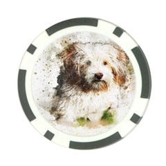 Dog Animal Pet Art Abstract Poker Chip Card Guard by Celenk