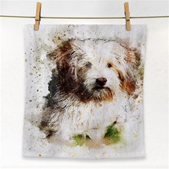 Dog Animal Pet Art Abstract Face Towel by Celenk