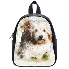 Dog Animal Pet Art Abstract School Bag (small) by Celenk