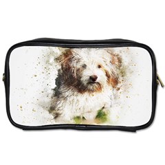 Dog Animal Pet Art Abstract Toiletries Bags by Celenk