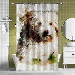 Dog Animal Pet Art Abstract Shower Curtain 48  X 72  (small)  by Celenk