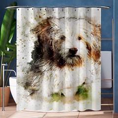 Dog Animal Pet Art Abstract Shower Curtain 60  X 72  (medium)  by Celenk