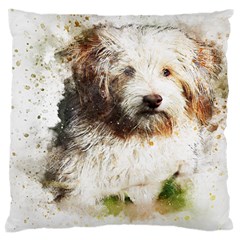 Dog Animal Pet Art Abstract Large Cushion Case (one Side) by Celenk