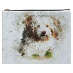 Dog Animal Pet Art Abstract Cosmetic Bag (xxxl)  by Celenk