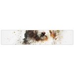 Dog Animal Pet Art Abstract Small Flano Scarf Back