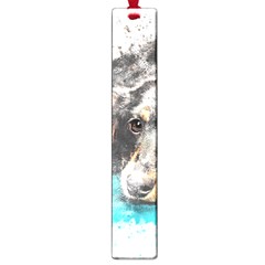 Dog Animal Art Abstract Watercolor Large Book Marks by Celenk