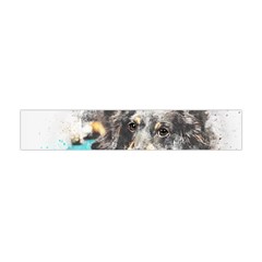 Dog Animal Art Abstract Watercolor Flano Scarf (mini) by Celenk