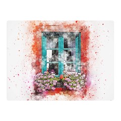 Window Flowers Nature Art Abstract Double Sided Flano Blanket (mini)  by Celenk