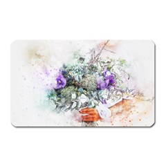 Flowers Bouquet Art Abstract Magnet (rectangular) by Celenk