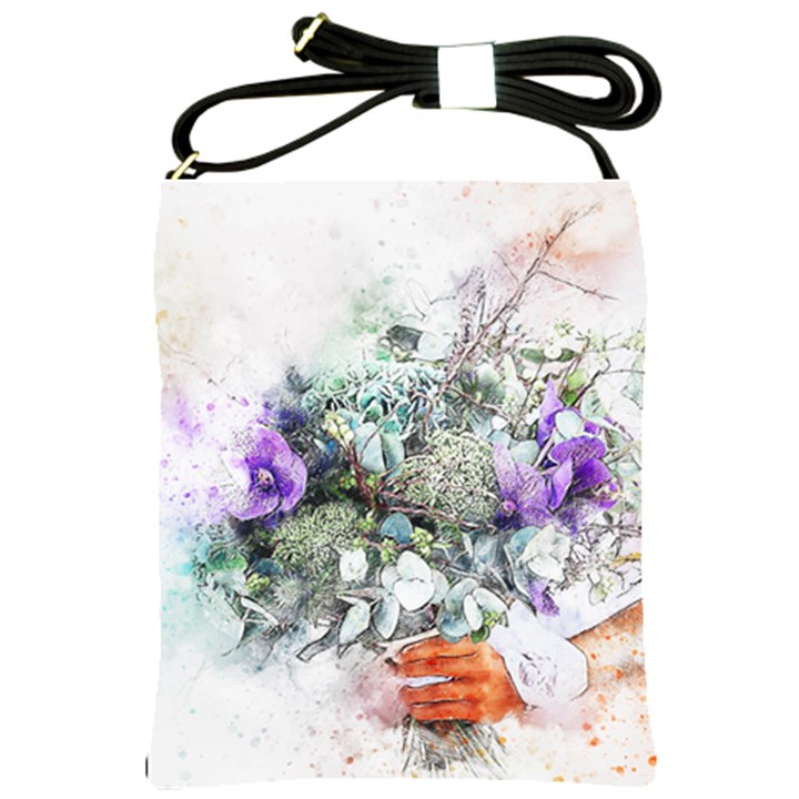 Flowers Bouquet Art Abstract Shoulder Sling Bags