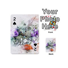 Flowers Bouquet Art Abstract Playing Cards 54 (mini)  by Celenk