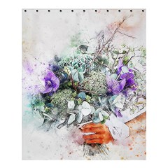 Flowers Bouquet Art Abstract Shower Curtain 60  X 72  (medium)  by Celenk