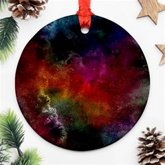 Abstract Picture Pattern Galaxy Ornament (round) by Celenk