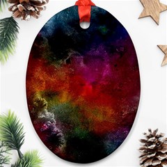 Abstract Picture Pattern Galaxy Ornament (oval) by Celenk