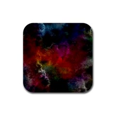 Abstract Picture Pattern Galaxy Rubber Square Coaster (4 Pack)  by Celenk