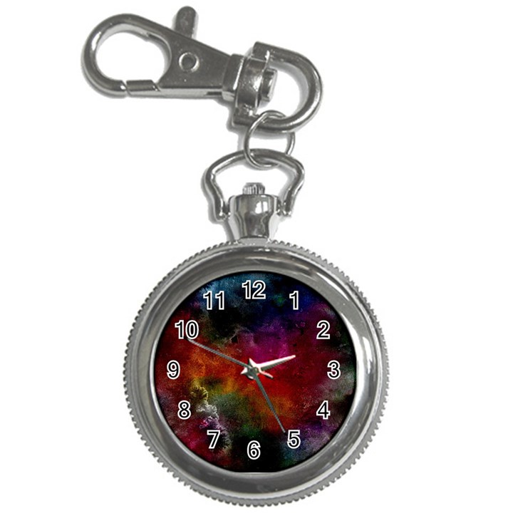 Abstract Picture Pattern Galaxy Key Chain Watches