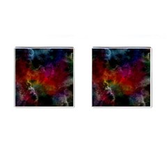 Abstract Picture Pattern Galaxy Cufflinks (square) by Celenk