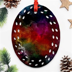 Abstract Picture Pattern Galaxy Ornament (oval Filigree) by Celenk