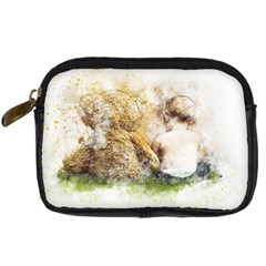 Bear Baby Sitting Art Abstract Digital Camera Cases by Celenk