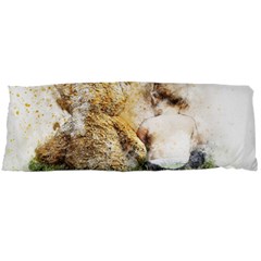 Bear Baby Sitting Art Abstract Body Pillow Case Dakimakura (two Sides) by Celenk