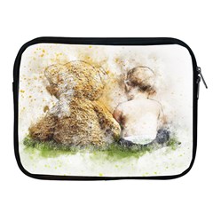 Bear Baby Sitting Art Abstract Apple Ipad 2/3/4 Zipper Cases by Celenk