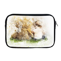 Bear Baby Sitting Art Abstract Apple Macbook Pro 17  Zipper Case by Celenk