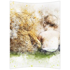 Bear Baby Sitting Art Abstract Back Support Cushion