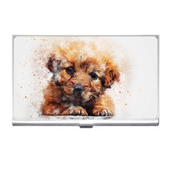 Dog Puppy Animal Art Abstract Business Card Holders by Celenk