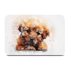 Dog Puppy Animal Art Abstract Plate Mats by Celenk