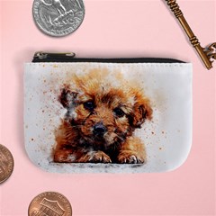 Dog Puppy Animal Art Abstract Mini Coin Purses by Celenk