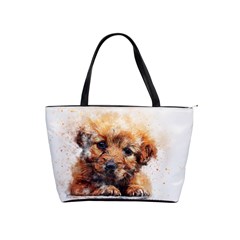 Dog Puppy Animal Art Abstract Shoulder Handbags by Celenk