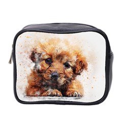 Dog Puppy Animal Art Abstract Mini Toiletries Bag 2-side by Celenk