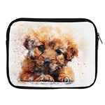 Dog Puppy Animal Art Abstract Apple iPad 2/3/4 Zipper Cases Front