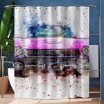 Pink Car Old Art Abstract Shower Curtain 60  x 72  (Medium)  60 x72  Curtain