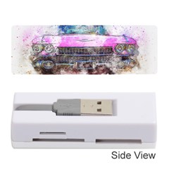 Pink Car Old Art Abstract Memory Card Reader (stick)  by Celenk