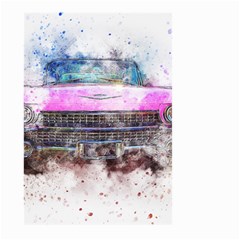 Pink Car Old Art Abstract Large Garden Flag (two Sides) by Celenk