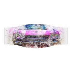 Pink Car Old Art Abstract Stretchable Headband by Celenk