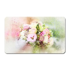 Flowers Bouquet Art Abstract Magnet (rectangular) by Celenk